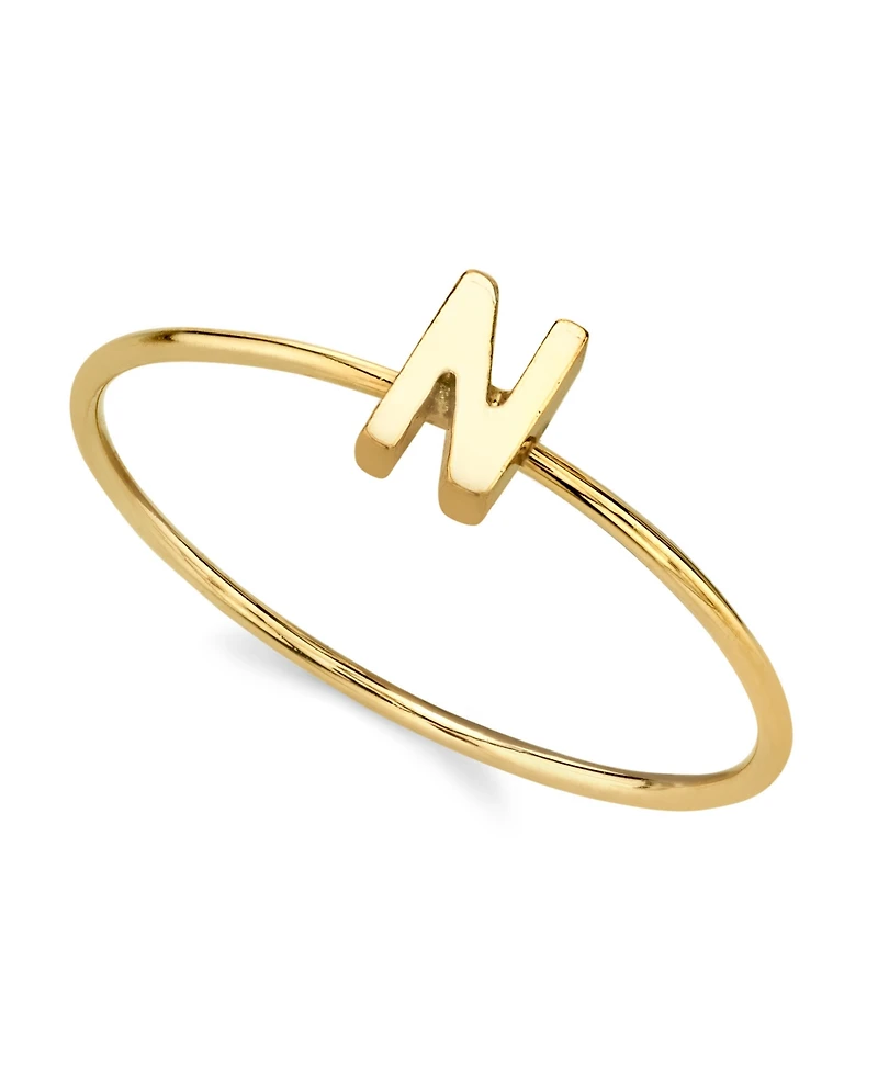 2028 14K Gold-tone Initial Ring