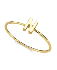 2028 14K Gold-tone Initial Ring