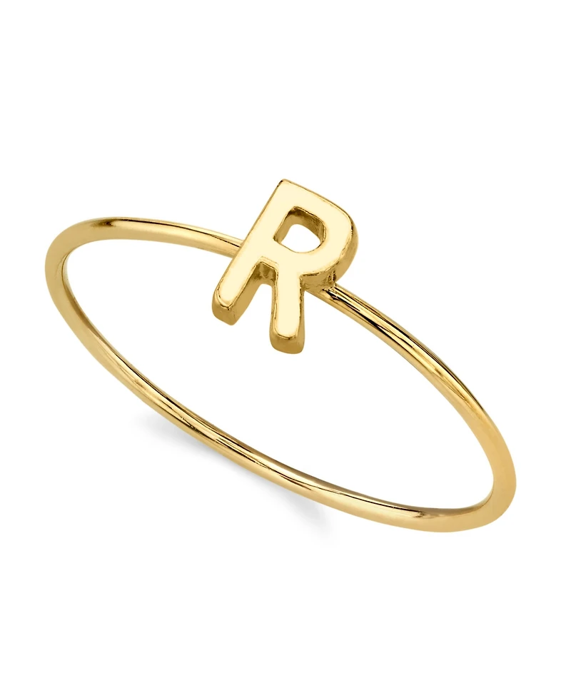 2028 14K Gold-tone Initial Ring