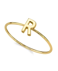 2028 14K Gold-tone Initial Ring