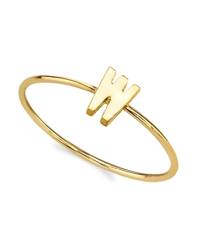 2028 14K Gold-tone Initial Ring