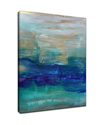 Ready2HangArt 'Ocean Spray A' Abstract Canvas Wall Art, 40x30"