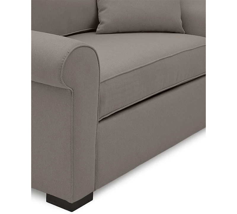 Closeout! Astra 59" Roll Arm Fabric Chair Bed, Created for Macy's