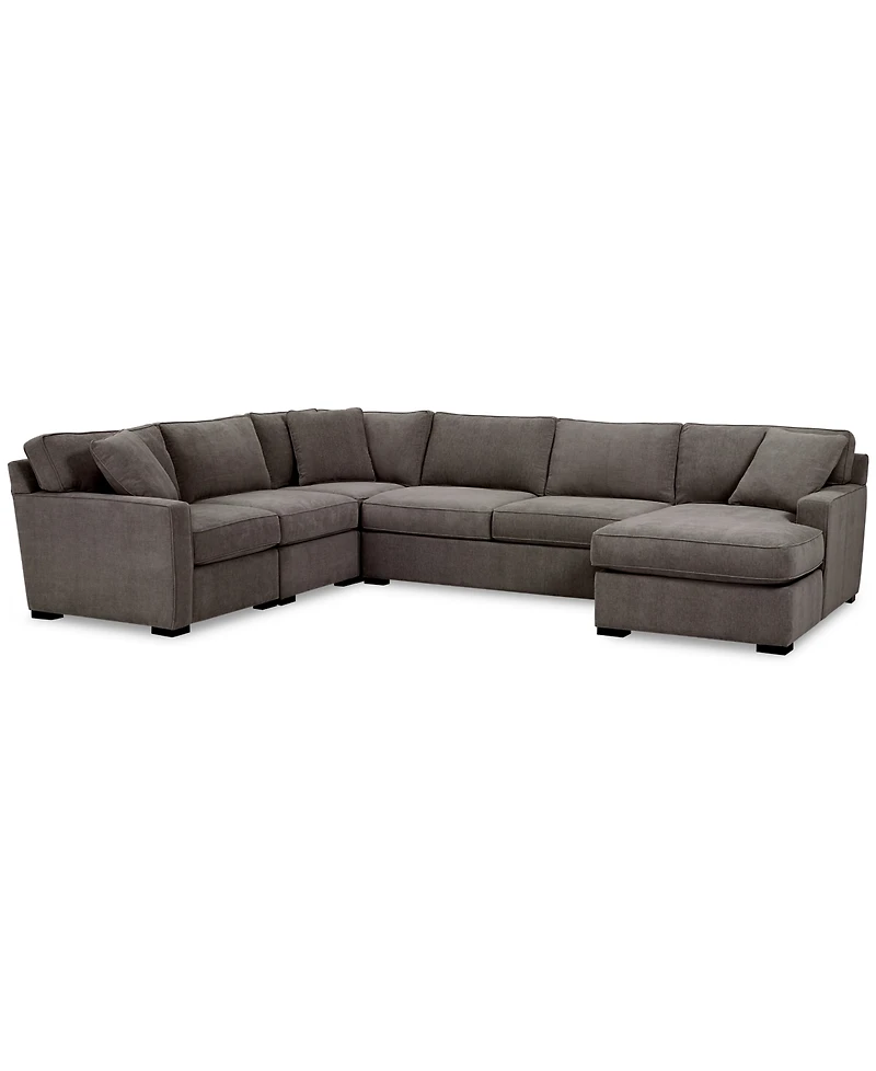 Radley -Pc. Fabric Chaise Sectional Sofa with Corner Piece