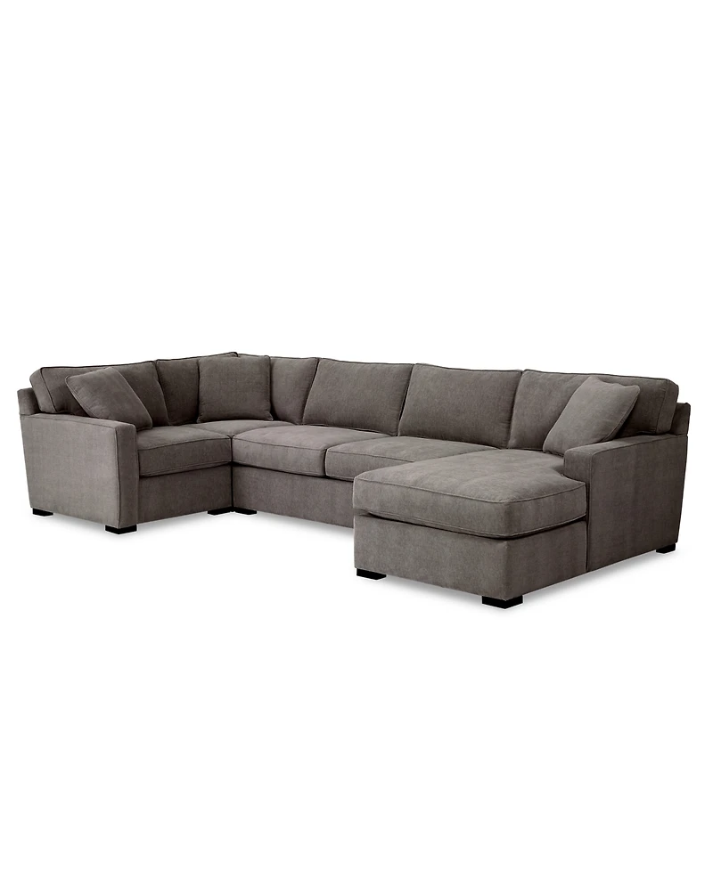 Radley -Pc. Fabric Chaise Sectional Sofa with Corner Piece