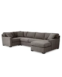 Radley -Pc. Fabric Chaise Sectional Sofa with Corner Piece