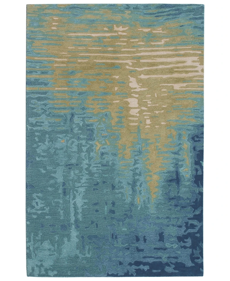 Liora Manne' Corsica 9143 Reflection Ocean 3'6" x 5'6" Area Rug