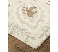 Oriental Weavers Craft 93000 Sand/Ash 2'6" x 8' Runner Area Rug