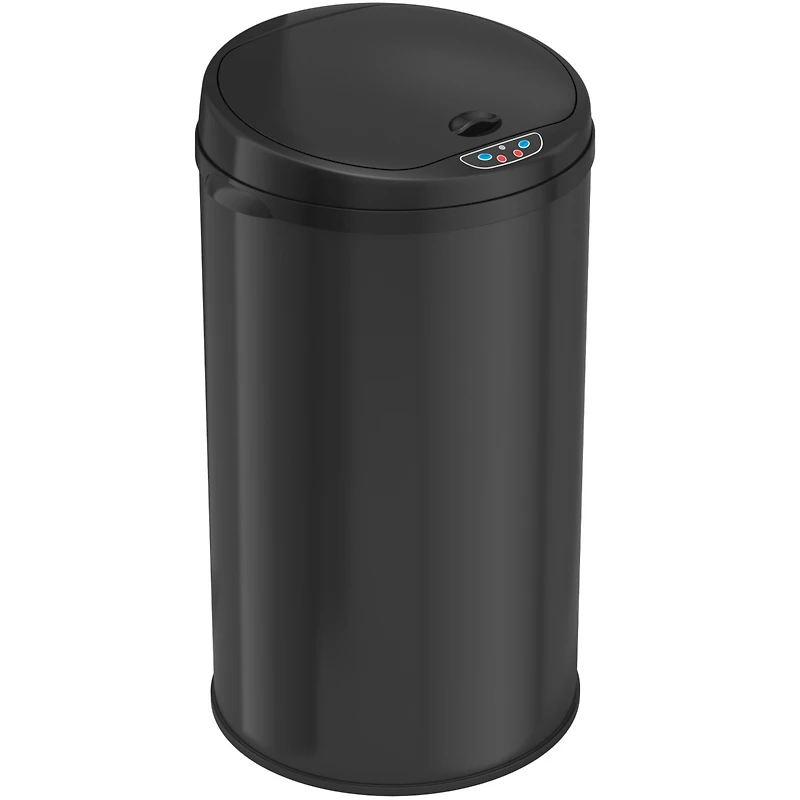 8 Gallon / 30 Liter White Stainless Steel Sensor Kitchen Trash Can with Odor Filter