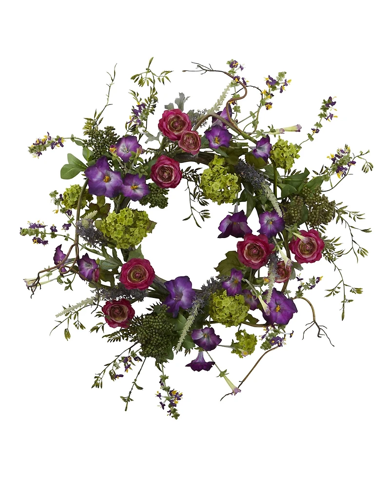 Nearly Natural 20" Veranda Garden Wreath
