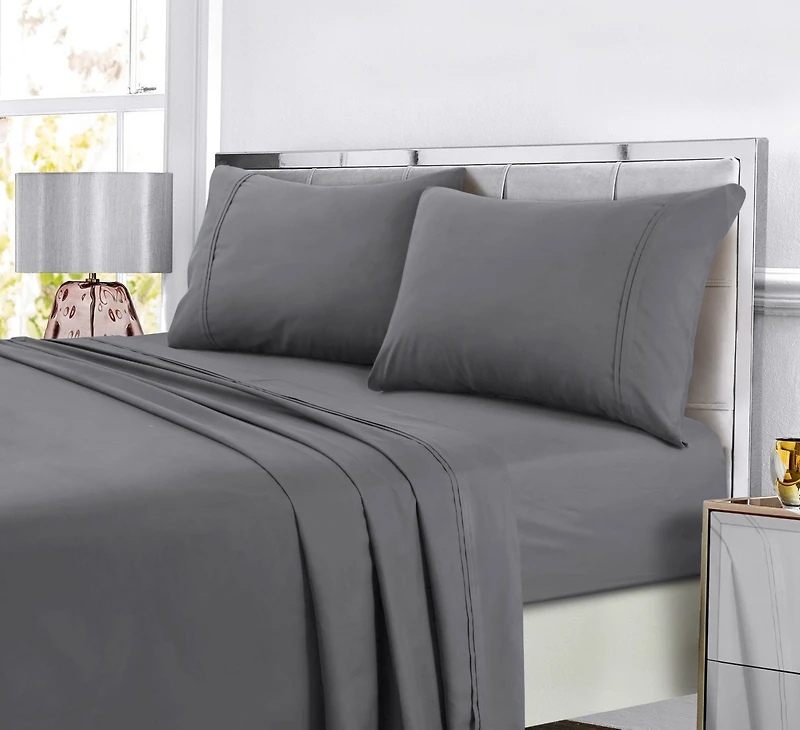 Tribeca Living Super Soft Solid Easy-Care Extra Deep Pocket Sheet Set