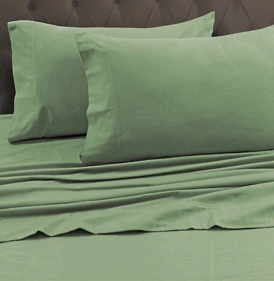 Tribeca Living Heavyweight Flannel Pillowcase Pair, Standard