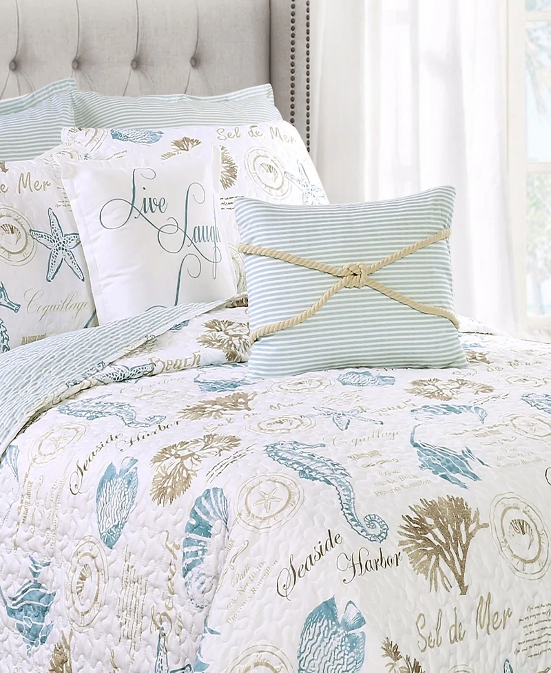 Lush Decor Harbor Life 7-Pc Set Quilt Set, Full/Queen