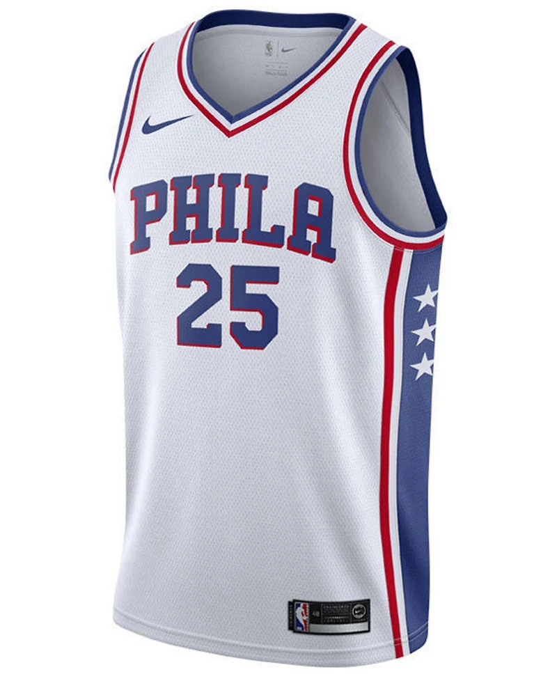 Nike Ben Simmons Philadelphia 76ers Association Swingman Jersey, Big Boys (8-20)