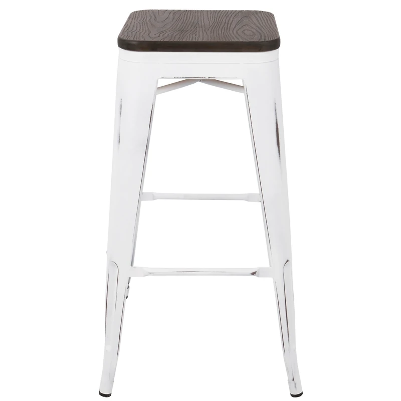 Lumisource Oregon Stackable Barstool Set of 2