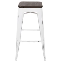 Lumisource Oregon Stackable Barstool Set of 2