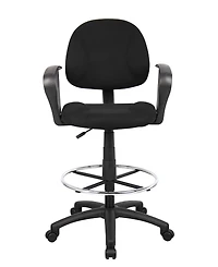Boss Office Products Drafting Stool W/ Footring And Loop Arms