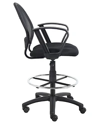 Boss Office Products Mesh Drafting Stool with Loop Arms