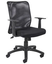 Boss Office Products Budget Mesh Task Chair W/ T-Arms