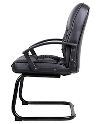 Boss Office Products Mid Back LeatherPlus Guest Chair