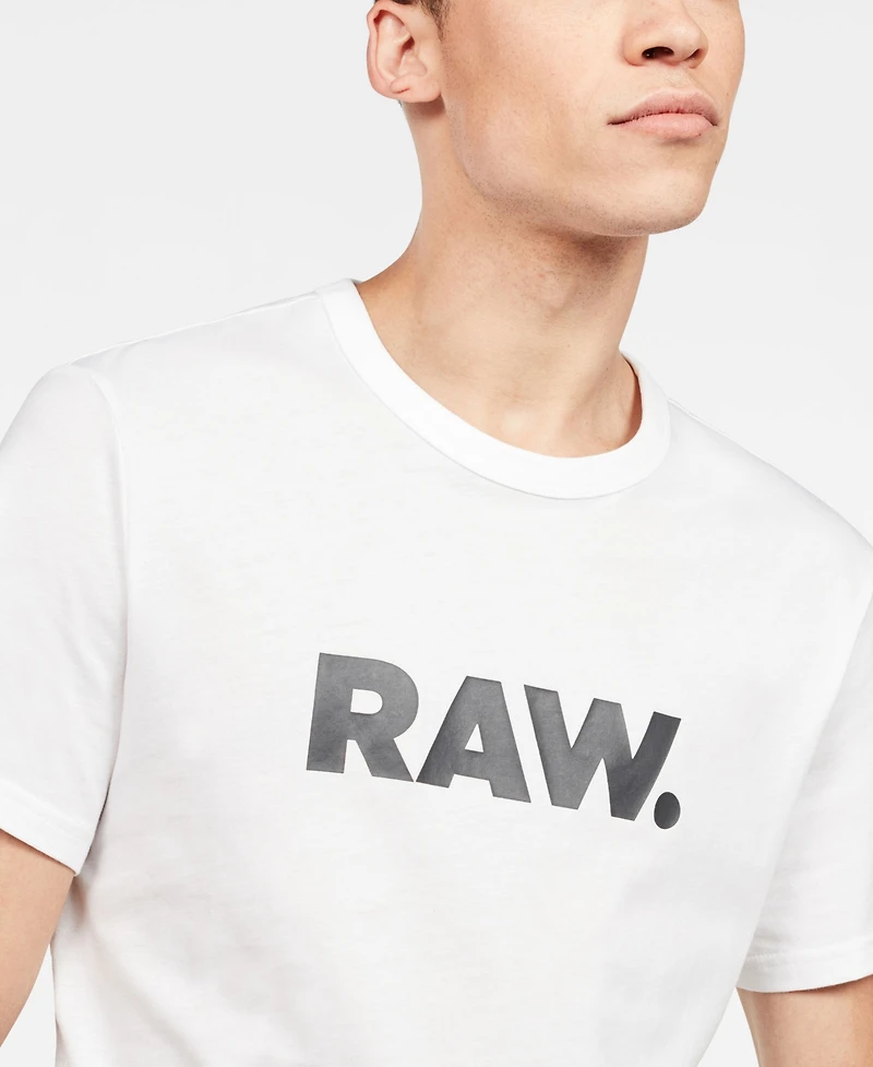 G-Star Raw Men's Holorn Raw Graphic Logo Crewneck T-Shirt