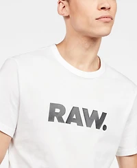 G-Star Raw Men's Holorn Raw Graphic Logo Crewneck T-Shirt