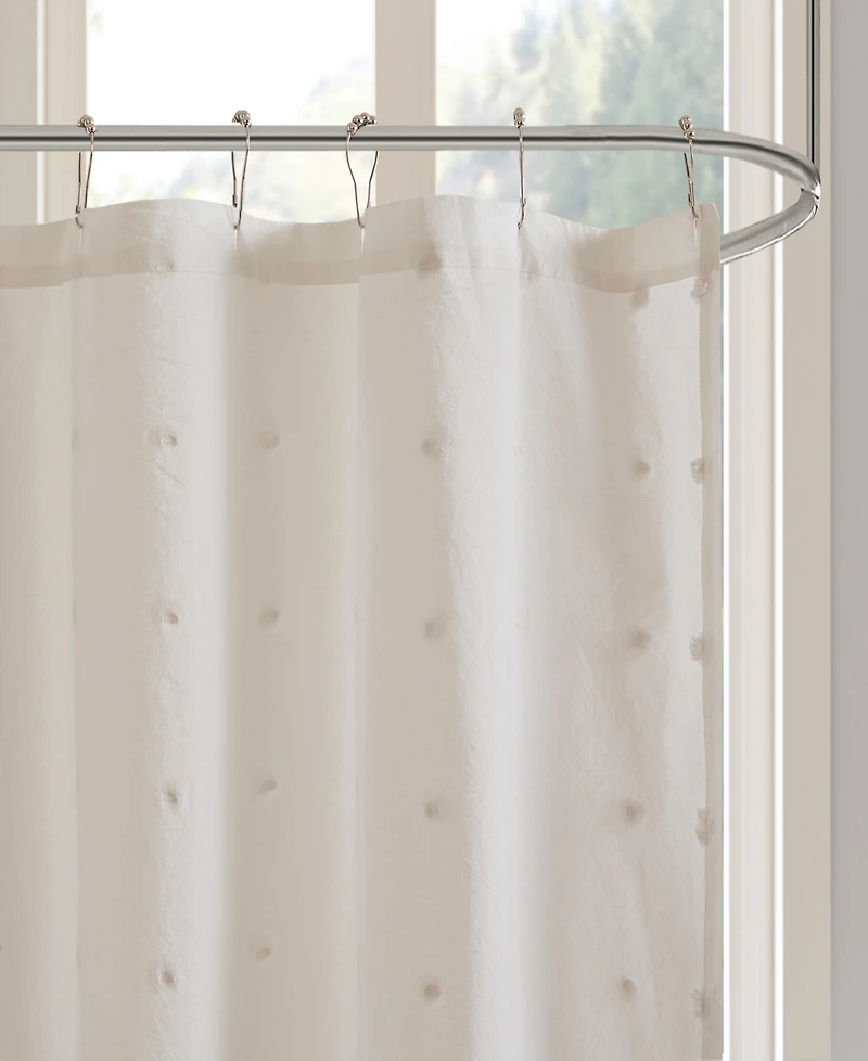 Intelligent Design Brooklyn Pom Shower Curtain, 70" x 72"