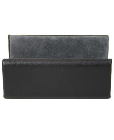 Royce New York Suede Lined Business Card Holder