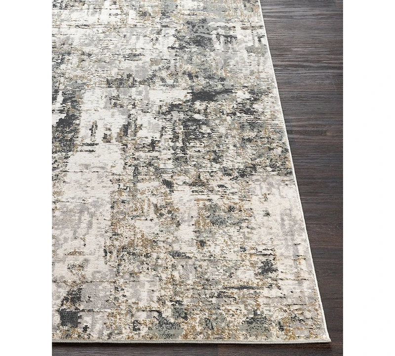 Livabliss Quatro Qua-2300 Medium Gray 2' x 3' Area Rug