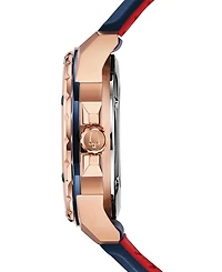 Bulova Men's Automatic Marine Star Blue Silicone Strap Watch 45mm
