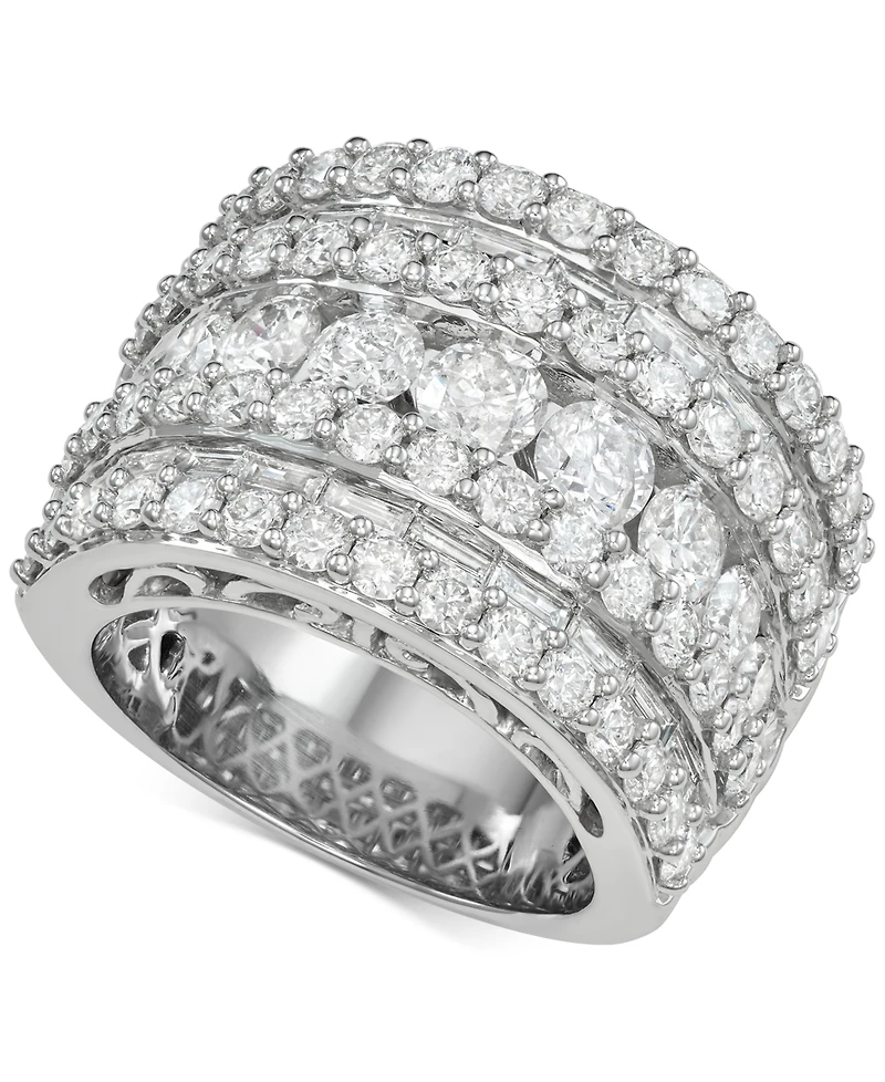 Diamond Five Row Band (5 ct. t.w.) 14k White, Yellow or Rose Gold