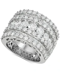 Diamond Five Row Band (5 ct. t.w.) 14k White, Yellow or Rose Gold