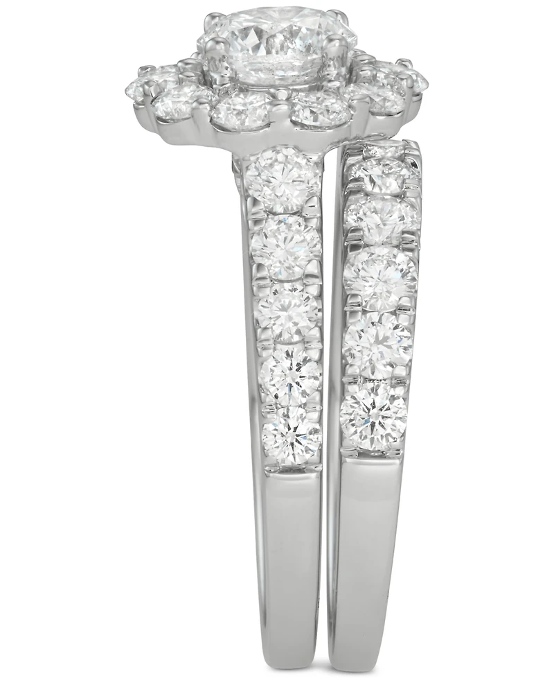Certified Diamond Bridal Set (4 ct. t.w.) 18k White, Yellow or Rose Gold