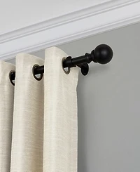 Cordelia Adjustable 28"-48" Curtain Rod with Ball Finials