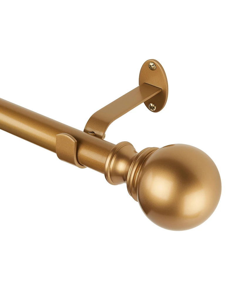 Cordelia Adjustable 86"-120" Curtain Rod with Ball Finials