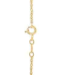 Mother of Pearl (8mm) Cameo Heart 18" Pendant Necklace in 18k Rose Gold over Sterling Silver