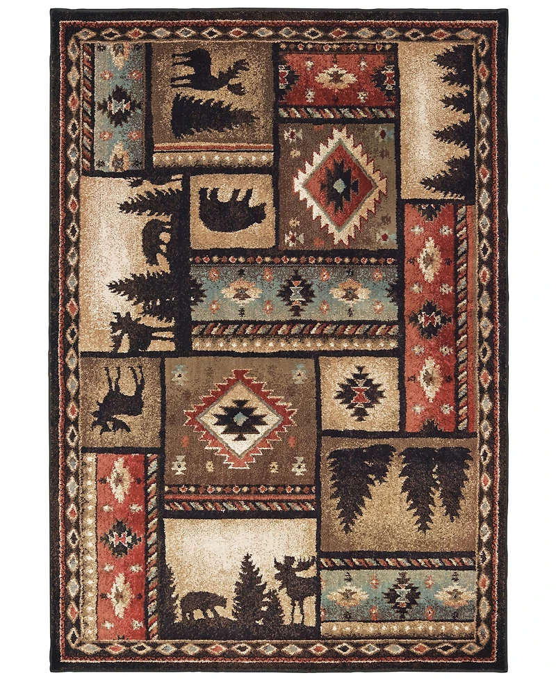 Oriental Weavers Woodlands 1041C 1'10" x 7'6" Runner Rug