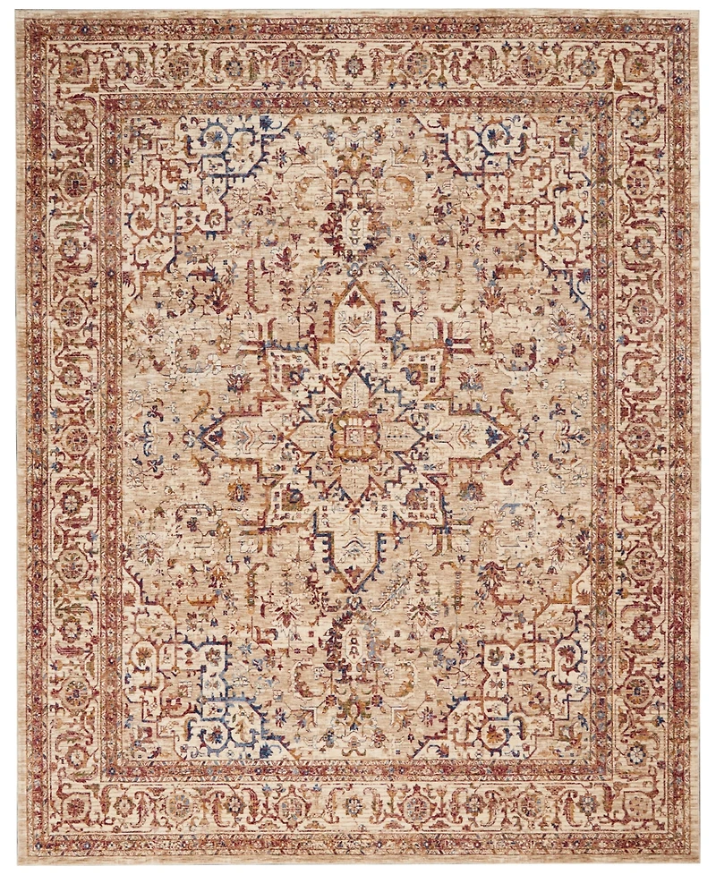 Mink Home Taza Heriz 7' 10" x 9' Area Rug