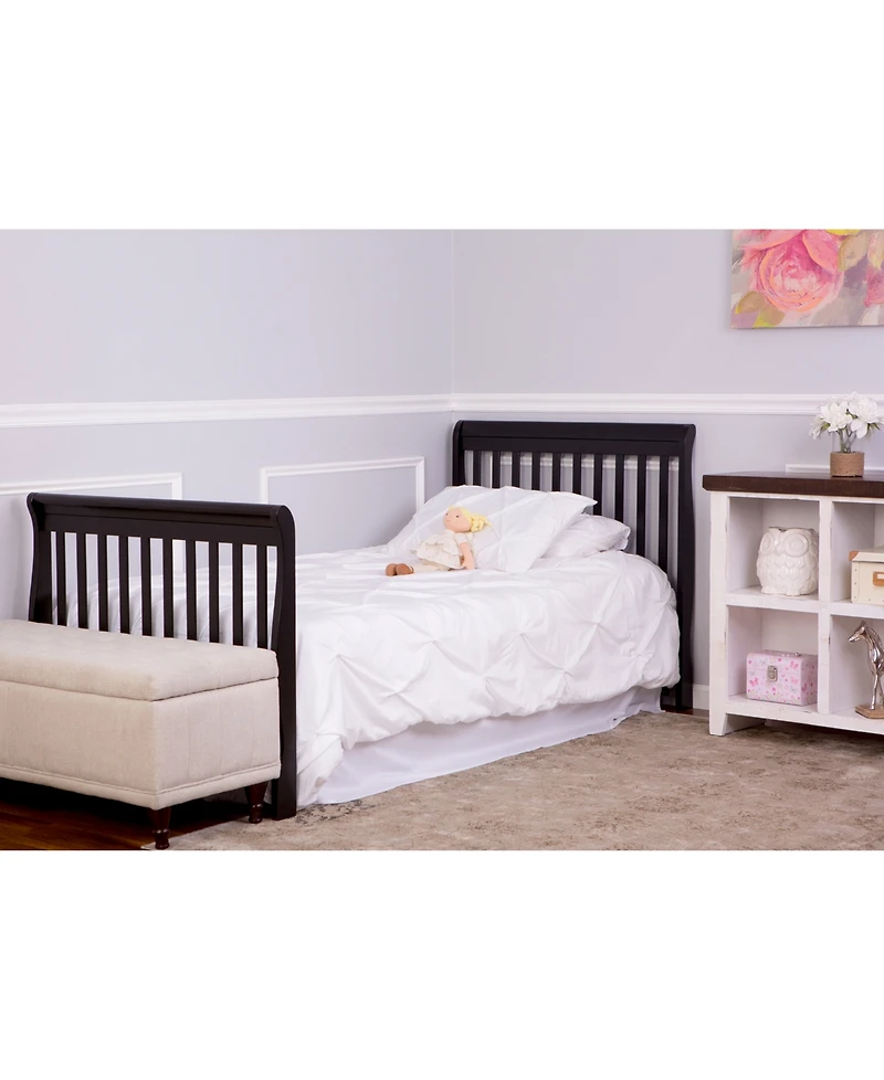 Dream On Me Baby Aden Convertible 4-in-1 Mini Crib, Natural