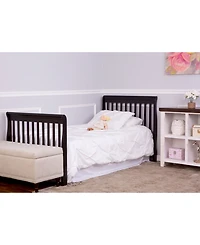 Dream On Me Baby Aden Convertible 4-in-1 Mini Crib, Natural