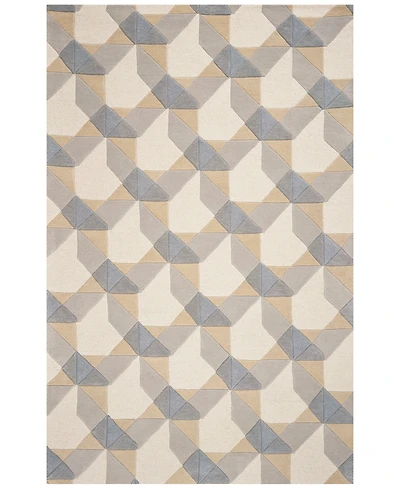 Kas Eternity Elements 1060 Ivory/Grey 3'3" x 5'3" Area Rug