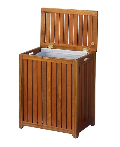 Oceanstar Solid Wood Spa Hamper