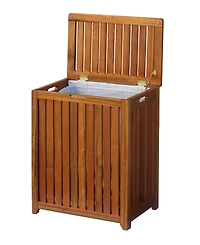 Oceanstar Solid Wood Spa Hamper