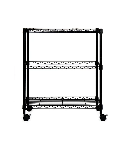 Oceanstar Portable 2-Tier Metal Rolling File Cart