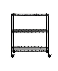 Oceanstar Portable 2-Tier Metal Rolling File Cart