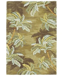 Kas Sparta Palm Trees 3102 Moss 5'3" x 8'3" Area Rug