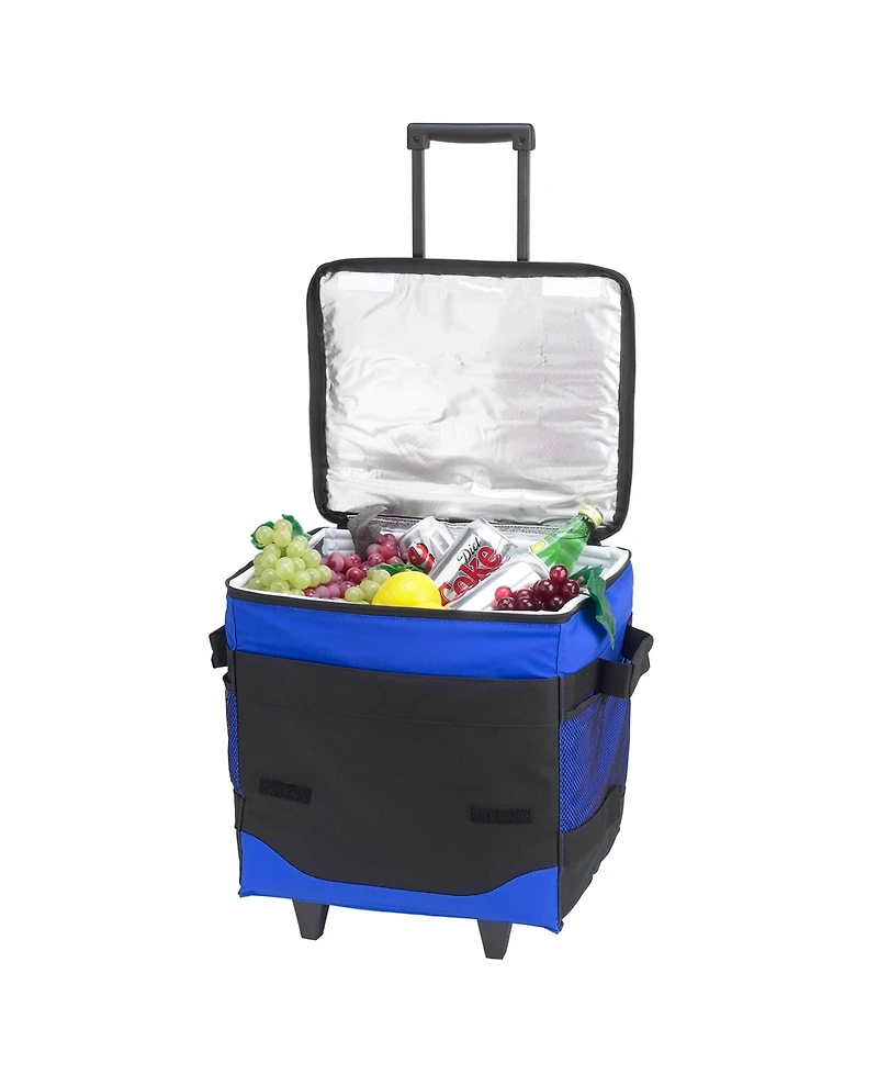 Picnic at Ascot 60 Can Collapsible Insulated Rolling Cooler