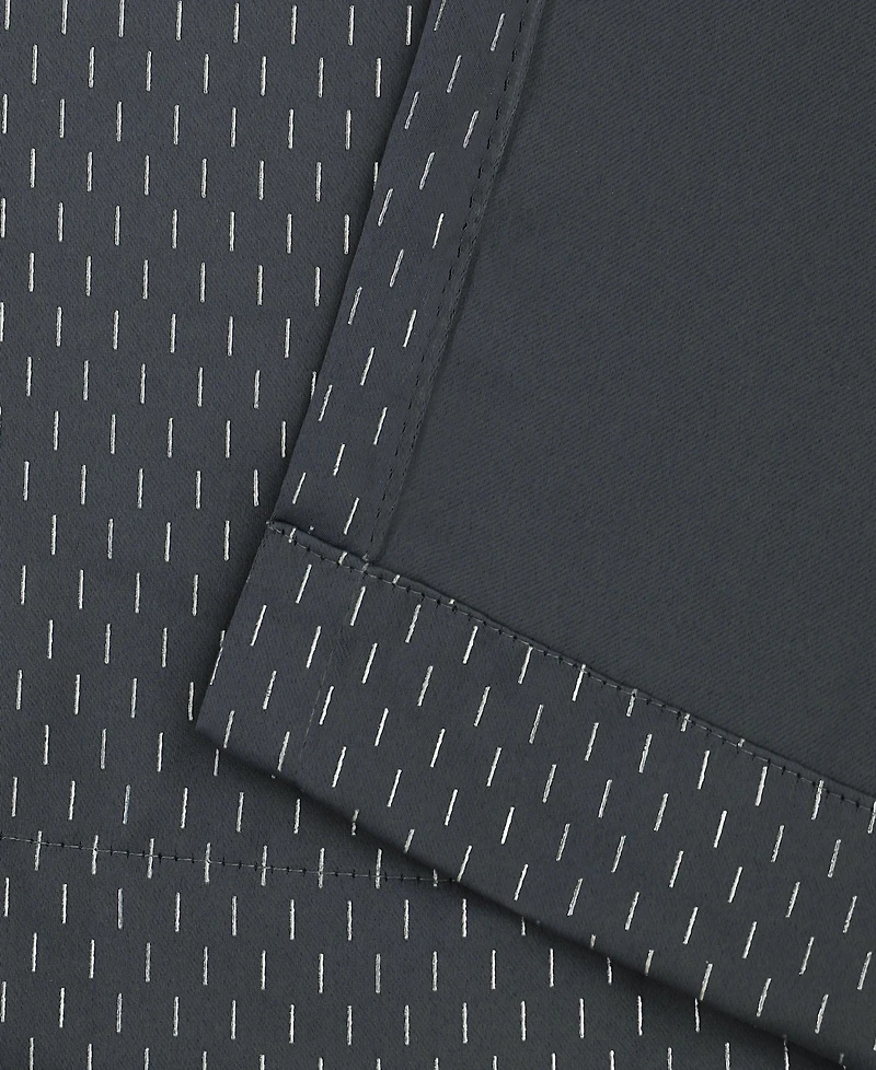 Superior Shimmer Abstract Room Darkening Modern Wrinkle Resistant 2-Piece Curtain Set with Grommet Header Top, 52" X 84"