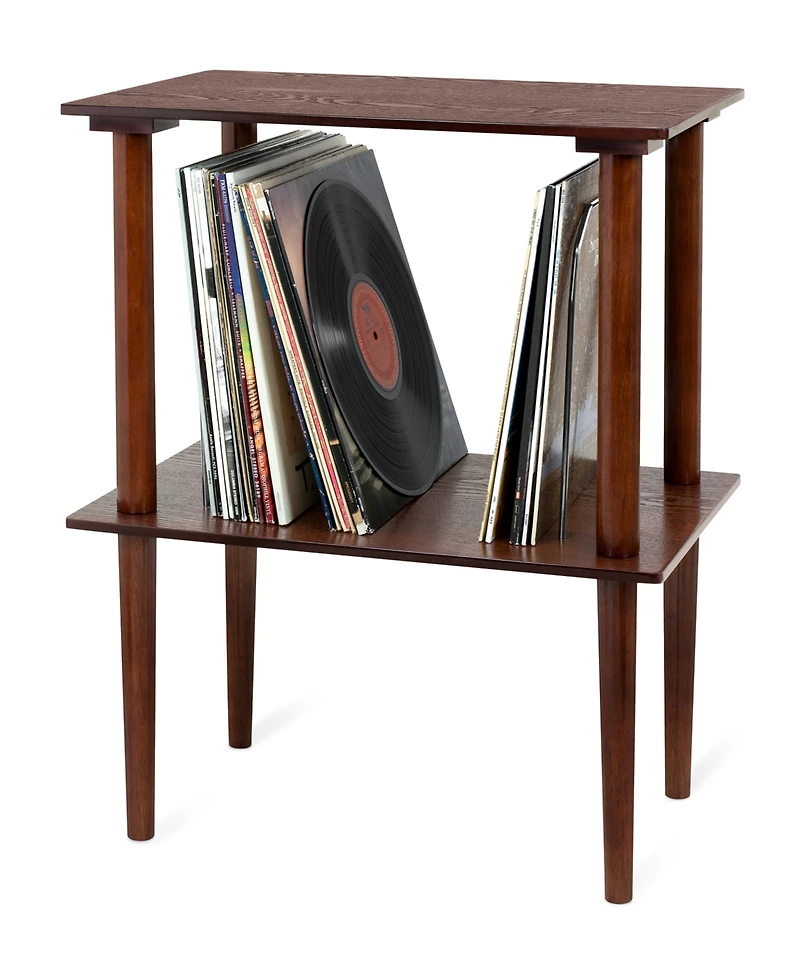 Victrola Wooden Stand with Record Holder