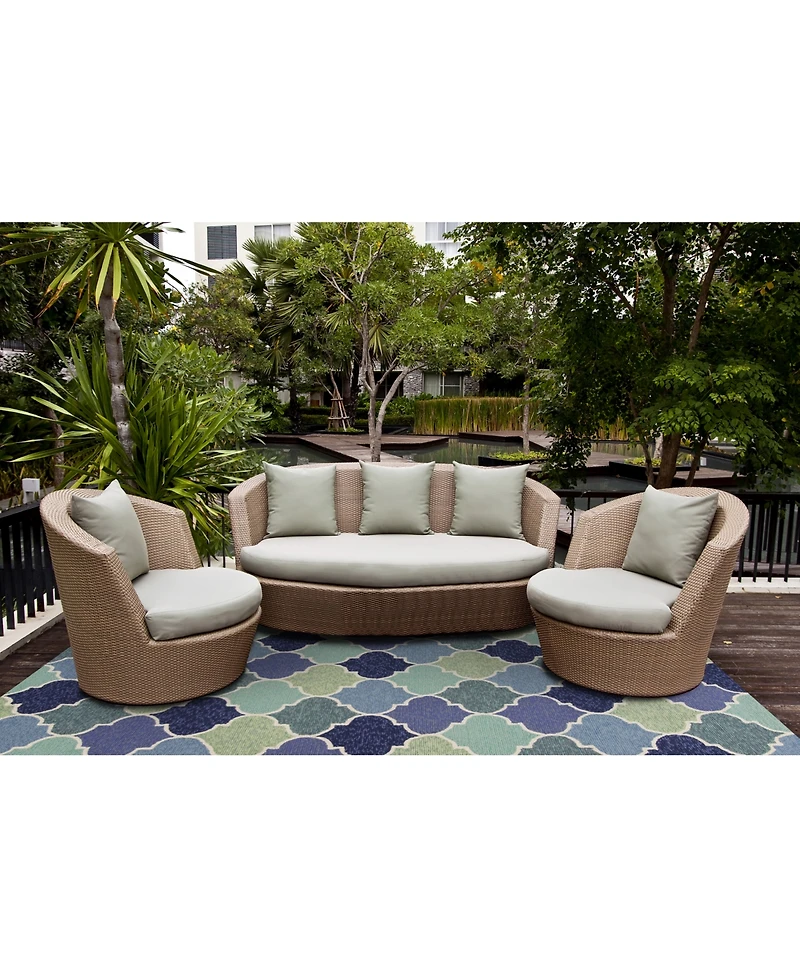 Kas Harbor Stella 4231 Blue 2' x 3' Indoor/Outdoor Area Rug
